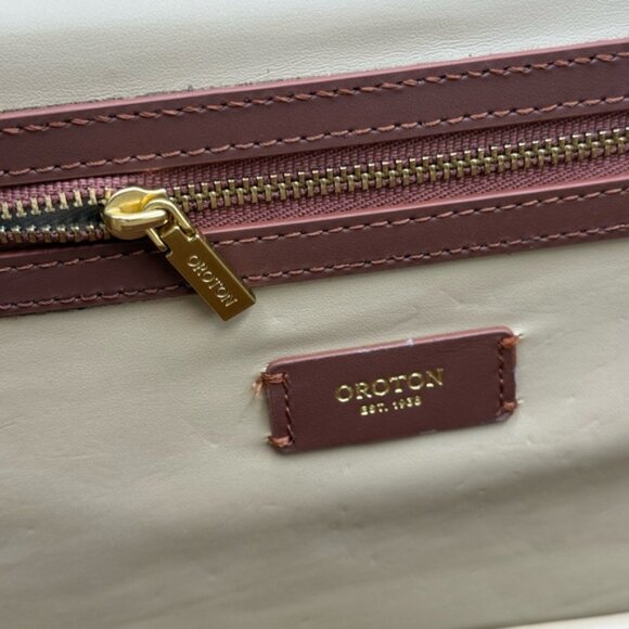 🆕 OROTON 🧿 NWOT Evelyn Baguette Bag, Rustic Brown - Picture 10 of 16